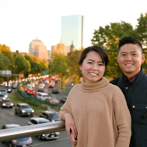 a person standing posing for the camera